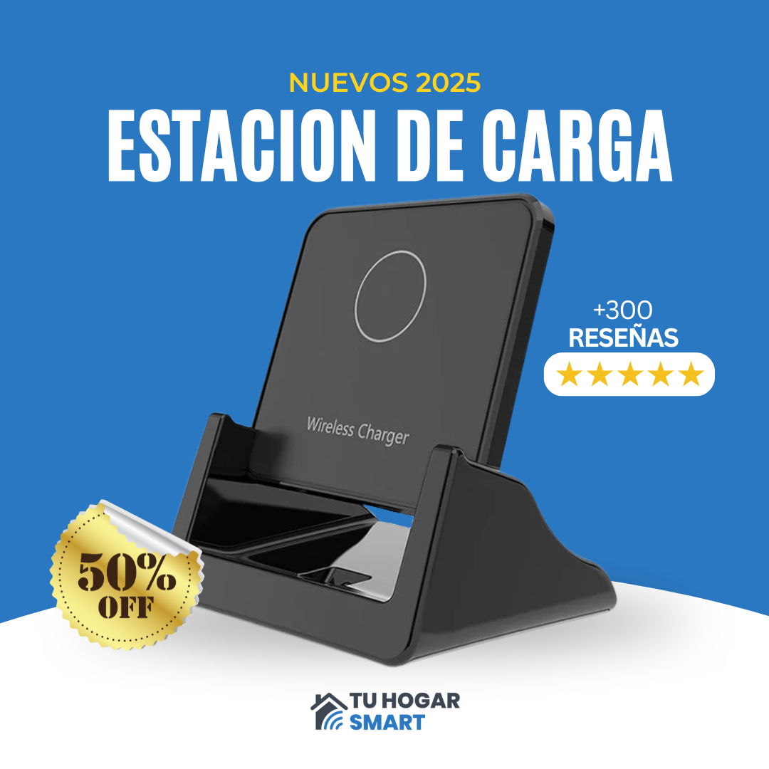 OFERTA - Estación de carga inalámbrica 2 en 1 Carga súper rápida 15W