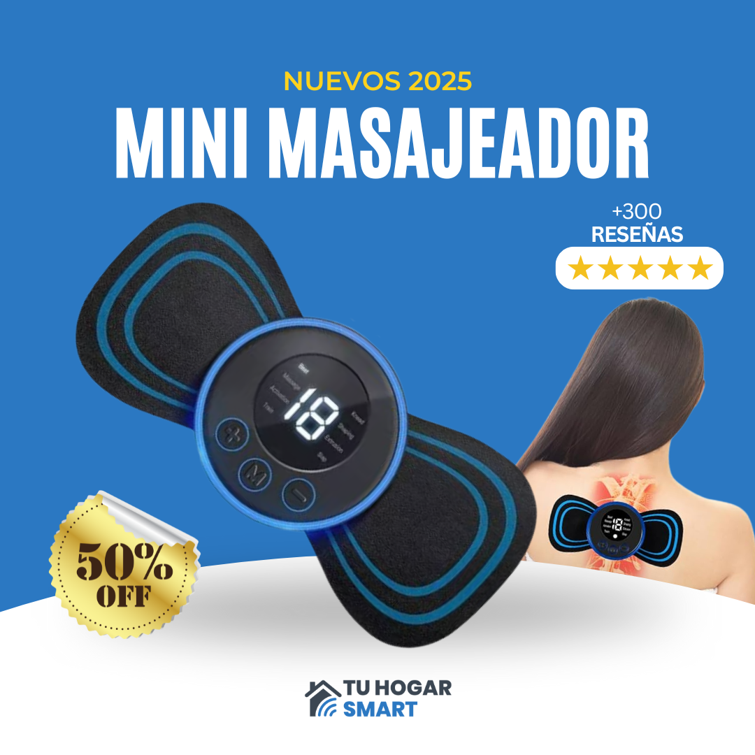 OFERTA - Mini Masajeador Gimnasia Pasiva Recargable 8 Modos